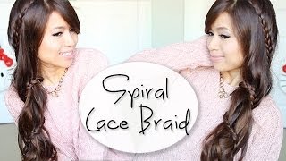 How To: Carousel Lace Braid Hairstyle For Long Hair Tutorial
