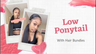 Cute Ponytail Ever Tutorial For Extended Ponytail With Bundles~ She Did It! #Elfinhair