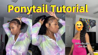Tutorial Extend High Ponytail! No Sew-In Ponytail For Women Virgo Hair Review | Ft. Alimice Hair