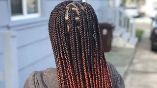 Knotless Box Braids Gripping | Creating An Ombre
