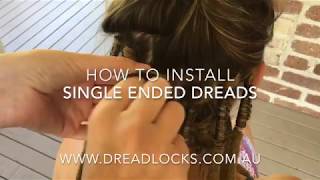 How To Install Single Ended Dreadlocks Using Braid In Method