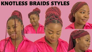 13 Ways To Style Knotless  Box Braids | How To Style Knotless Braids | Easy Styles Under 5 Minutes