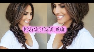 Cute Side Fishtail Braid With Extensions