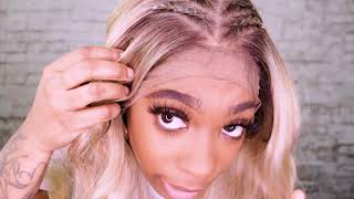 Outre Perfect Hairline 13X6 Pre-Braided Baby Hair Lace Front Wig India + Shaday 32"