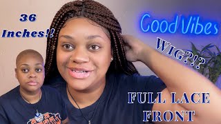 I Really Tried A Box Braid Wig | Olymeiwig 36 Inches Full Swiss Lace Front Knotless Box Braid