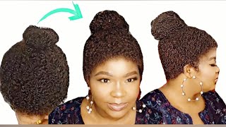 The Most Natural Low Cut Ponytail/How To Make Shuku/ Up Do Wig Making