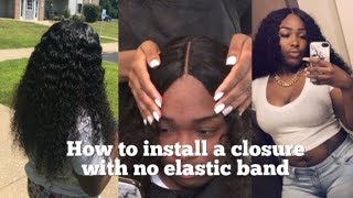 Closure Sew In No Elastic Band | Klaiyi Hair