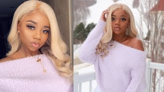 Who Said Black Women Can'T Do Ash Blonde?! | How To Tone 613 Hair To Ash/Pale Blonde |Wiggins H