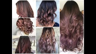 Top-25 Chocolate Mauve Balayage Ideas - Winter Hair Color Trend For 2018\2019