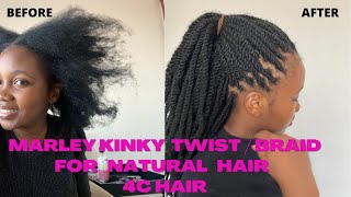 Marley Kinky Twist | Hairstyles For 4C Hair| Marley Braids | South African Youtuber