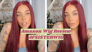 Afsisterwig 99J Amazon Lace Front Wig Install & Review