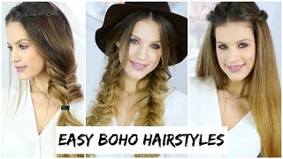 3 Easy Boho Braid Hairstyles | Luxy Hair