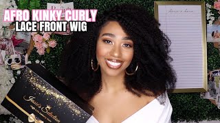 *Must Watch*  Natural Afro Kinky Curly Frontal Wig Install | Jessie'S Selection