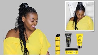 Diy Goddess Braid Tutorial Using Got2B Glued Products | 4C Hair | South African