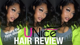 Pre-Plucked Lace Front Wig!?? | Unice Hair Review + Styling