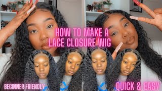 Beginner Friendly How To Make A Lace Closure Wig - Quick And Easy
