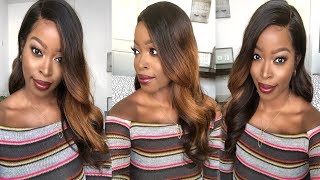 Brown Ombre Highlights On A Glueless Lace Frontal Wig/ No Diy Needed! No Bleaching Knots: Hairvivi