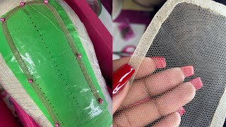 How To Sew With A Ventilating Needle | Custom Lace Closure