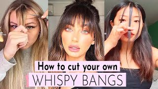 How To Cut Your Own Wispy Bangs - Hair Trend 2022