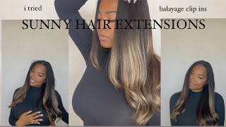 The Best Pre Colored Clip Ins |Feat.Sunny Hair|Balayage, Ombre, Highlights|Kaylinmonet