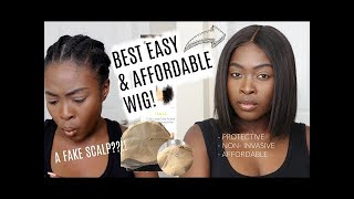 Fake Scalp! Best Wig I Have Ever Tried! Perfect For Natural Hair Girls    Ft  Royalme
