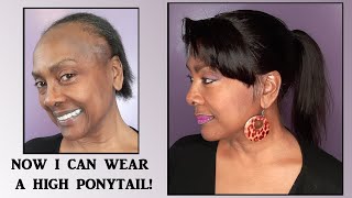 See How I Made A Ponytail Wig That'S Got This Old Girl Looking Young And Cute