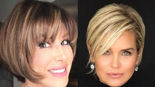 Awesome Short Haircuts Trend & Hair Dye Color Ideas For Women'S Over To Look Younger