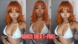 Affordable Amazon Ginger T-Part Wig Install