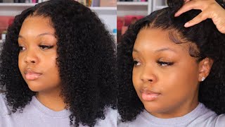 The Most Natural Curly Wig | Kinky Curly Lace Front Wig Install Ft Luvme Hair