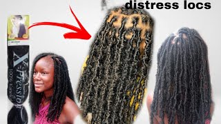 Diy Distress Butterfly Faux Loc Using Expression Braid