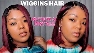 Wiggins Hair Install | 99J Straight Bob Lace Wig | Embracedeescurls