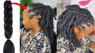 Soft Butterfly Locs Using Xpression Braid Extension