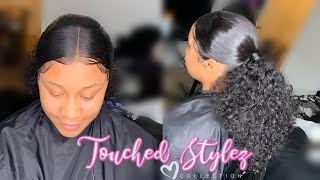 Middle Part Frontal Ponytail | Step By Step