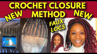 New Crochet Braid Closure Method Goddess Locs For Alopecia Short & Thin Hair