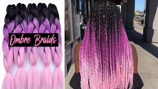 Pink Ombre Braids | Amazon Braiding Hair