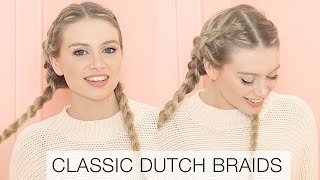 Classic Dutch Braids With Hair Extensions | Milk + Blush