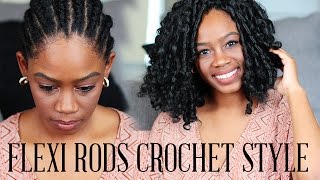 How To: Flexi Rod Crochet Braid W/ Kanekalon Hair | Beginner Friendly