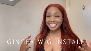 Fire Ginger Wig | Watch Me Bleach The Knots + Install This Wig | All Things Poly