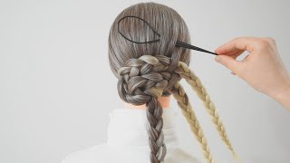 2 Quick & Easy Braids Hairstyle  Braids For My Hair #Shorts #Hairstyles