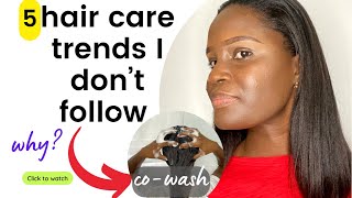 Why I Don'T Follow These Popular Hair Care Trends | Relaxed Hair Care Regimen | Relaxed Hair Tr