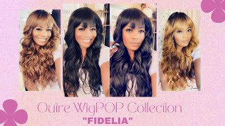 Bangs-Curls-Body Wave = Fabulous! Outre Wig Pop Collection - Full Wig:  "Fidelia" ~ Under
