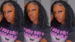 Virgo  Takeover Day 1: 13X4 Curly Lace Frontal Wig With Two Braids