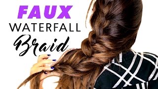 Summer  Faux Waterfall Braid Hairstyle | Easy Hairstyles