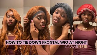 Ways To Tie Down Frontal Wig At Night | How To Maintain Your Frontal Install To Use For Many Day