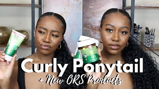 Easy Low Middle-Part Ponytail + Trying Out New Ors Olive Oil Products |  Allaboutash