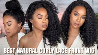 Most Natural Preplucked Curly Lace Front Wig Ever Girl! Kmariehair Com | Alwaysameera