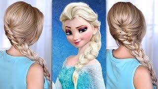 Elsa'S Braid Hair Tutorial From Frozen