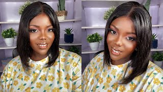 The Best Human Hair Straight Bob Lace Front Wig Install & Style Beginners Friendly | Ft. Moxika Hair