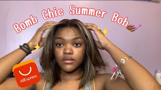 Affordable Aliexpress Wig? | Atina Hair Review | Pre Colored Wig | Highlights Honey Blonde Wig