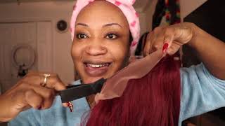 99J Lace Front Wig Review + Install Ft. Dolahair